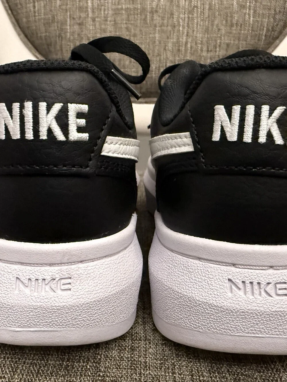 Nike Court Vision LTR Black And White Sneakers 8.5